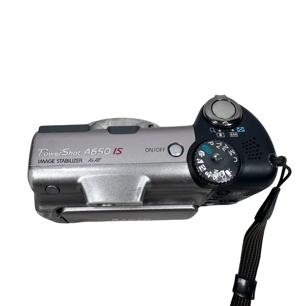 Canon PowerShot A650 IS 12.1MP Digital Camera Gray 6x Optical Zoom PC125 READ2